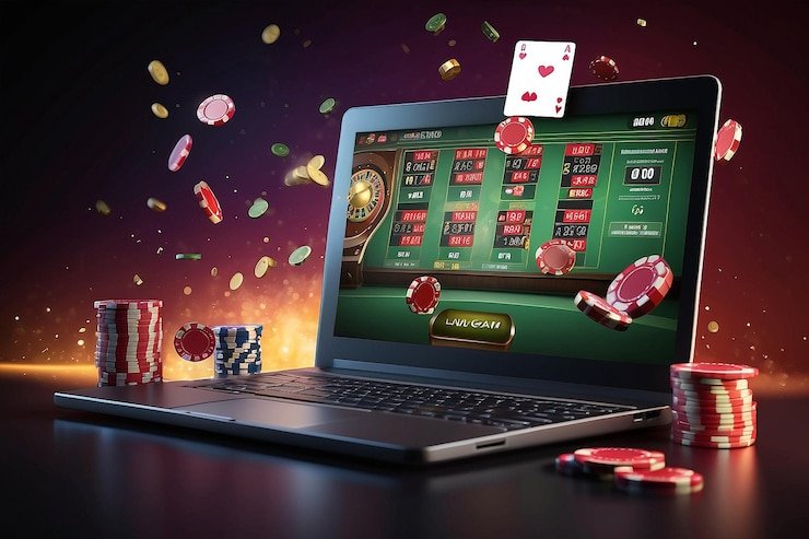 Pengguna membaca instruksi deposit online